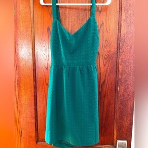 Sezane Tie Back Green Dress Size 8